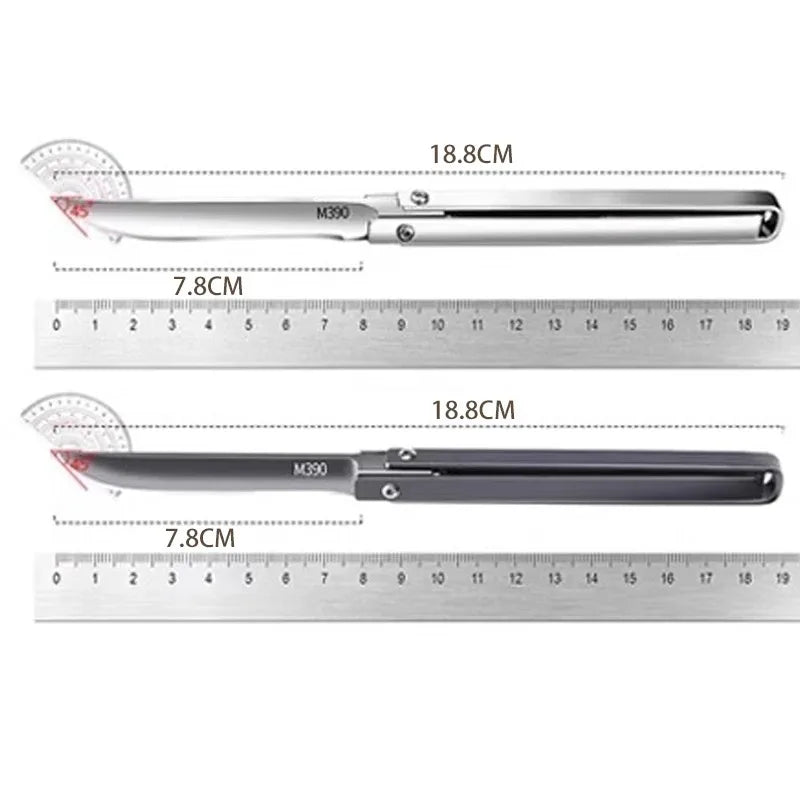 M390 Mechanical Folding Knife - Multi-Function Portable Chef Knife Kitchen Fruit Knife, Camping & Everyday Carry