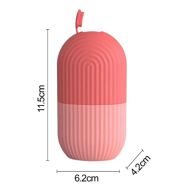[ZY]Ice Face Roller Ice Cube Beauty Massage Silicone Ice Mold Eye Puffiness Ice Facial Roller Shrink Pores Multifunctional Mold