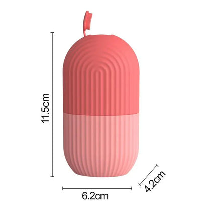 [ZY]Ice Face Roller Ice Cube Beauty Massage Silicone Ice Mold Eye Puffiness Ice Facial Roller Shrink Pores Multifunctional Mold