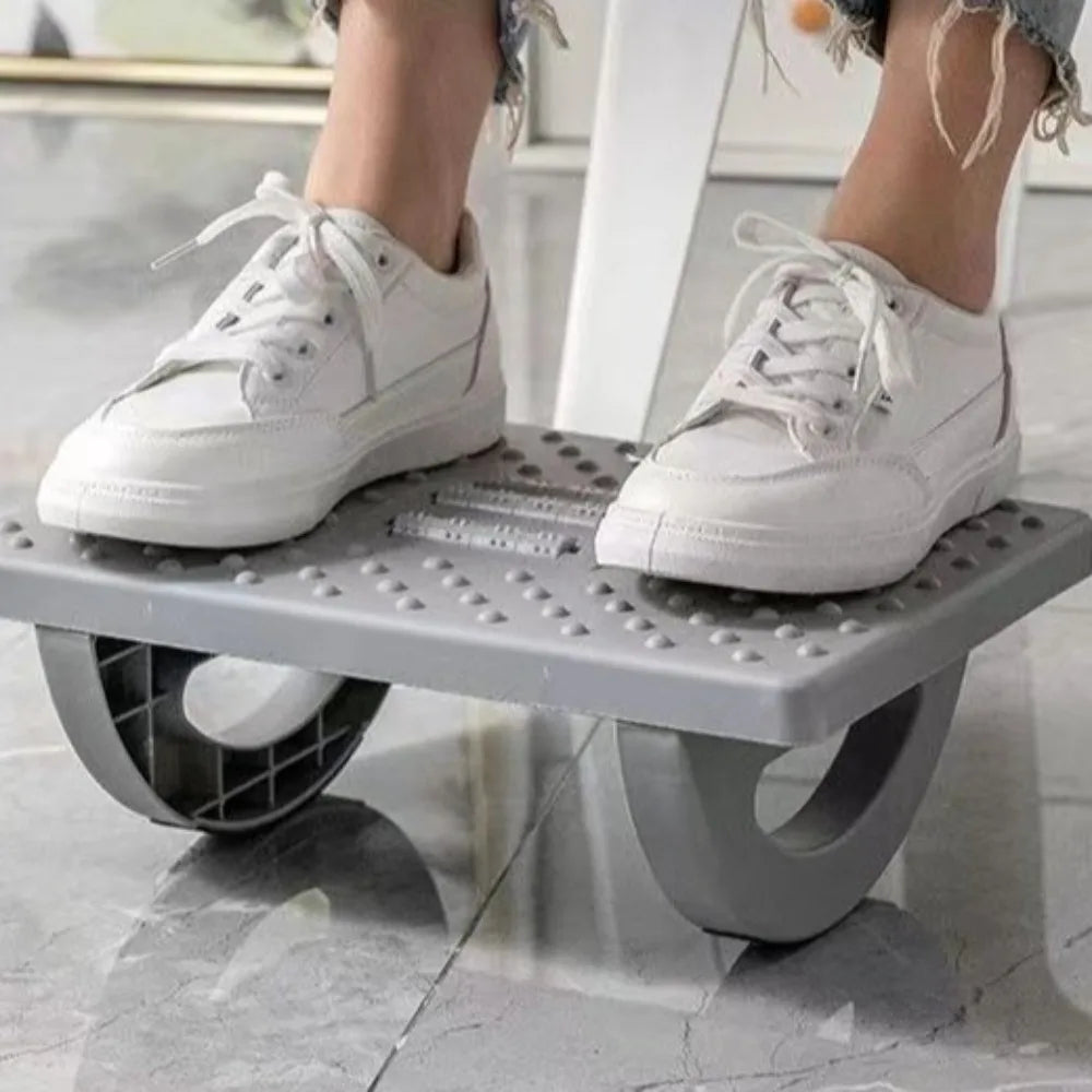 Portability with Massage Rollers Foot Rest 180 Degree Swing Ergonomic Foot Stool Office Foot Rest Under Desk