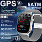 2026New Military Dual-band GPS Smart Watch Compass IP68K Waterproof Bluetooth Call Heart rate Sports Smart Watch For IOS Andriod