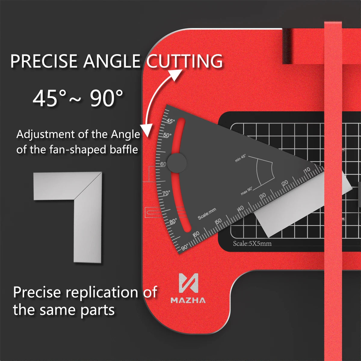 MAZHA T0009 Precision Angle Cutting Station Fixed Angle Micro Shaping Tool For Scale Models DIY Craft Hobby Model Building Kit