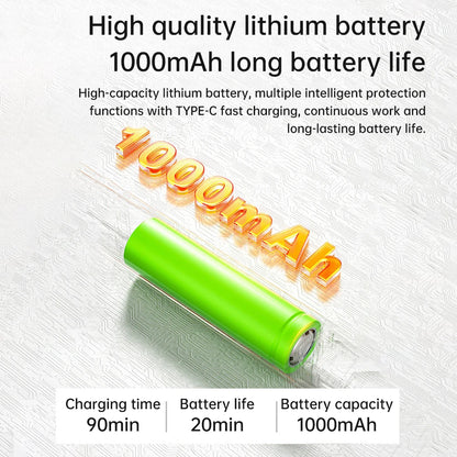 Wireless USB Soldering Iron Kit Replaceable C200S Tip 5-Gear 260-420℃ Auto Sleep Mode 1000mAh Type-C Rechargeable Welding Tool
