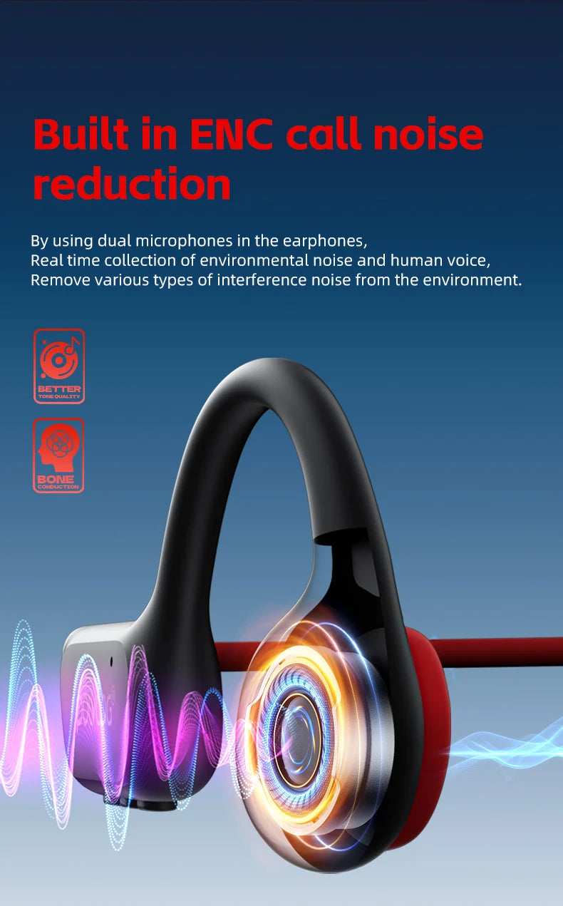 POLVCDG Bone Conduction Headset X7 IPX8 32GB Bluetooth 5.3 Wireless Headset with microphone Waterproof Swim 2023 New