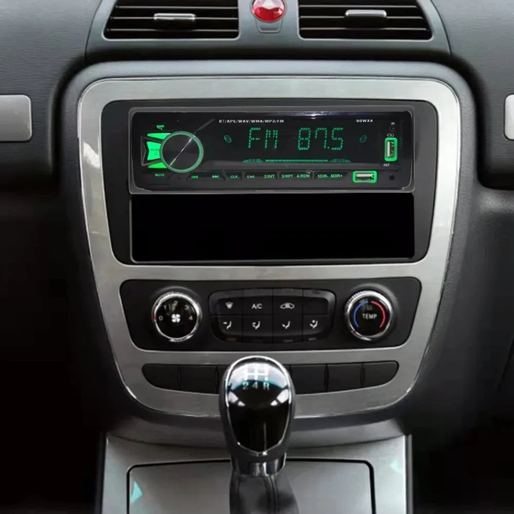 12V 1din Car MP3 Player Dual USB Bluetooth Stereo Radio Audio FM TF AUX IN Receiver in Dash Multimedia Player with remote