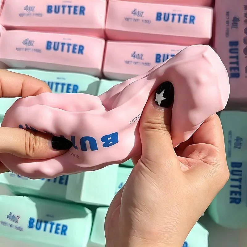 Crunchy Butter Stick Squishy Stress Ball Fidget Toy Crunchy Squishies Squeeze Toy ASMR Anti Stress Release Hand Relax Gift Toys