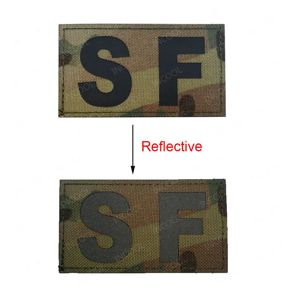 Infrared IR Reflective Patch K9 FIRE MEDIC PRESS MED PJ Decorative Patches Biker Armband Patch For Clothing Backpack