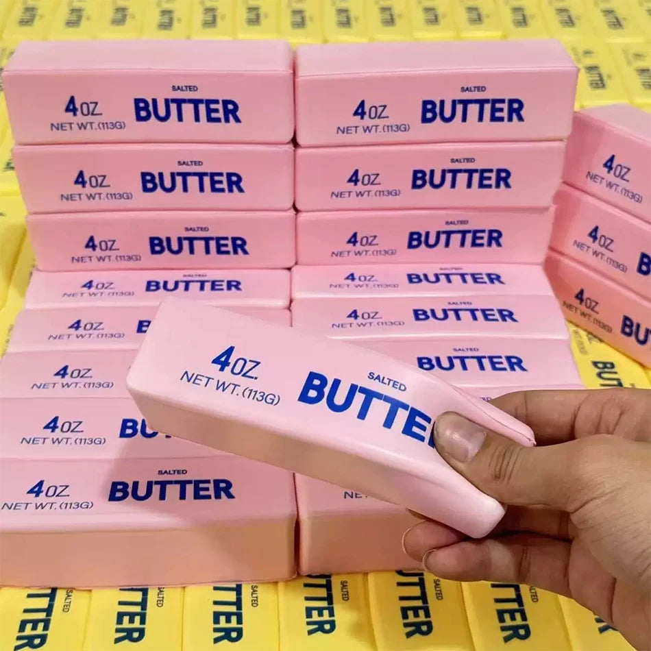 In Stock Butter Stick Squishy Toy Slow Rising Squeeze Toy Butter Bar Brick Squishy Fidget Toy Anti Stress Release Relax Gift