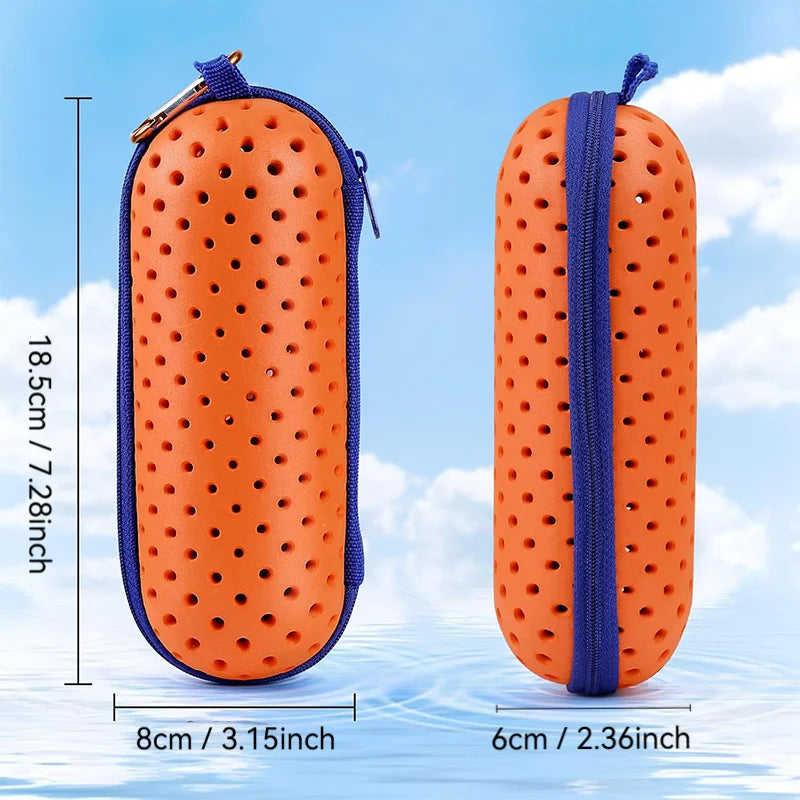 EVA Soft Swimming Glasses Organize Protector Glasses Case Swimming Gear Breathable Drainage Hole Portable Goggles Cover All Ages