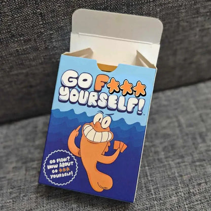 Go Fish Card Game Yourself Fun Gag Gift Hilarious Board Games with A Twist Night Family Interaction Party Game for 2+ Players