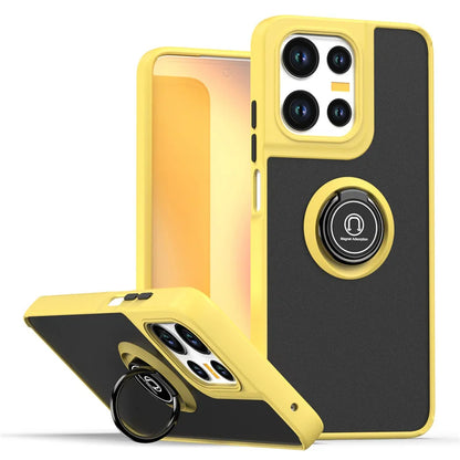 Shockproof Matte Armor Case For Motorola Moto G35 G55 G75 G85 G56 G86 5G G05 G15 Magnetic Holder Ring Stand Hard PC Back Cover