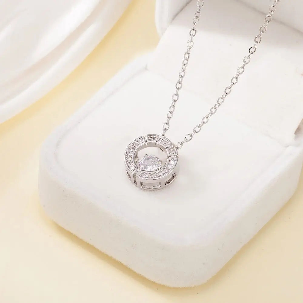 TOHM Classic Fashion Stainless Steel Choker Necklace Zircon Chain For Couple Jewelry Gifts Dropshipping Wholesale