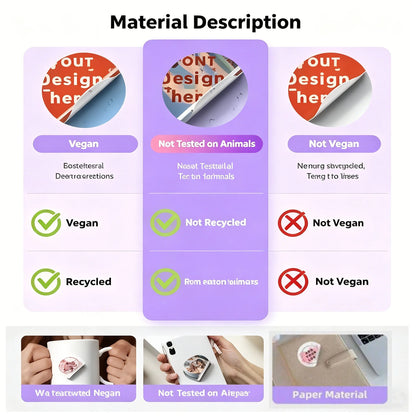 1/48/120/192PCS Custom Stickers Personalized Waterproof Self Adhesive Labels Custom Logo Text Image Vinyl Decals for Any Use