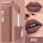 Matte Velvet Lipstick Lip Gloss Waterproof Smooth Long-Lasting Non-sticky Non-transfer Deep Red Nude Y2K Daily&Party Makeup Gift