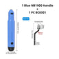 Metal Deburring Tool Kit Burr Remover Hand Tool Anti-Slip Handle with 10pcs Sharp Deburring Blades for Copper Wood Plastic