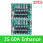 BMS 3S/4S 5A 10A 20A 25A 40A 60A Płytka zabezpieczająca ładowarkę do akumulatorów litowo-jonowych 18650 do wiertarki 12 V z funkcją wzmocnienia/balansu
