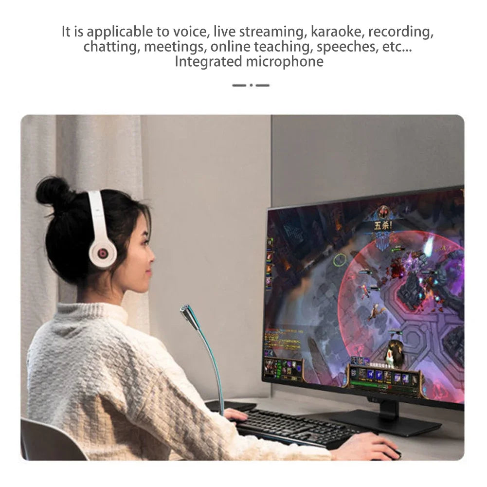 USB/3.5mm Jack Microphone Speech Speakers 3.5mm Plug Wired Desktop Microphones For PC Computer Laptop Notebook Loud Speaker
