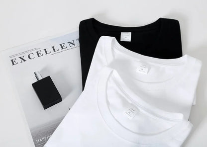 Summer Male Casual White T Shirt Minimalist Cheers Clinking Champagne Cups Print Soft Cotton Short Sleeve Celebration Top
