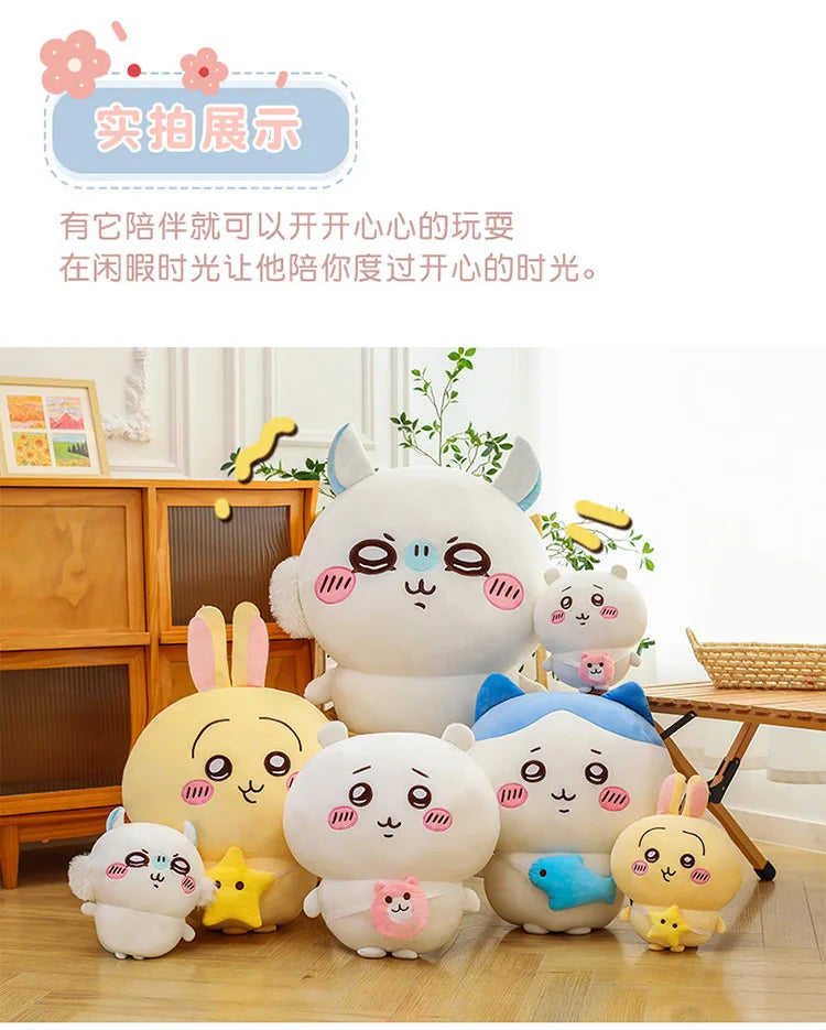New 30-80cm Kawaii Hachiware Momonga Plush Toy Plush Dolls Are Soft But Not Easily Deformed Plush Room Decoration Birthday Gift