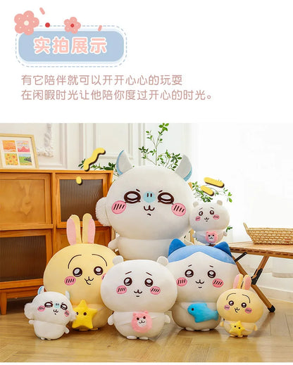 New 30-80cm Kawaii Hachiware Momonga Plush Toy Plush Dolls Are Soft But Not Easily Deformed Plush Room Decoration Birthday Gift