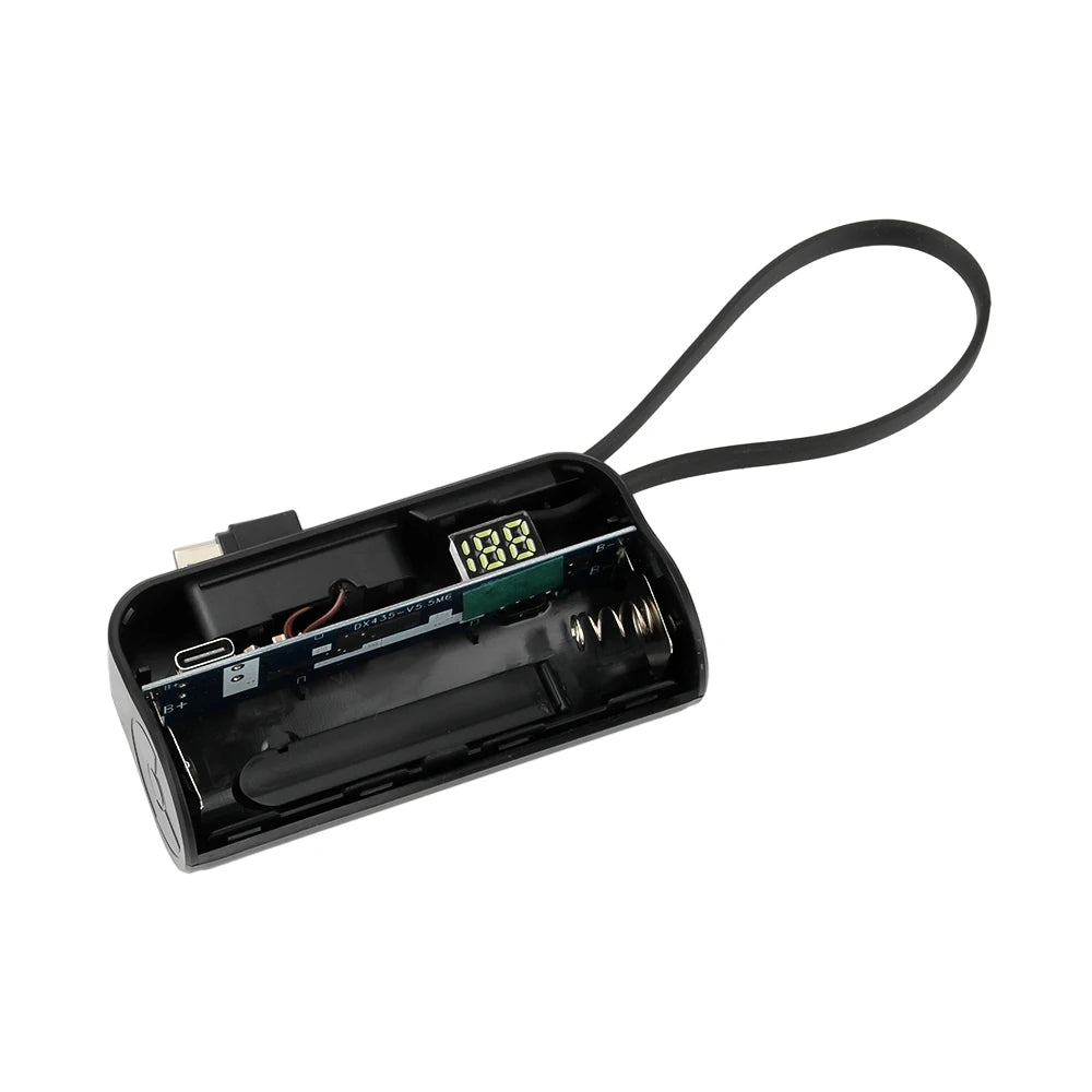 1x 21700 Mini Power Bank Case DIY Mobile Power Supply Battery Box kit Free Welding Type-C For Smart Phones Not Include Battery