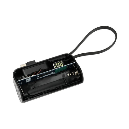 1x 21700 Mini Power Bank Case DIY Mobile Power Supply Battery Box kit Free Welding Type-C For Smart Phones Not Include Battery