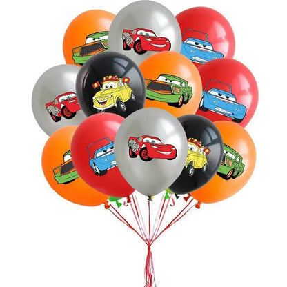 Cars Lightning McQueen Birthday Tableware Set Paper Cups Plates Tablecloth Napkins Banner Gift Bags Festive Event Essentials