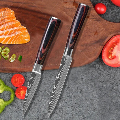 WXCOO Boning Knife Professional Kitchen Knives Stainless Steel Knife Paring Cooking Knives Fruit Peeling Meat Cleaver Knife