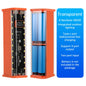 8Slots 18650/21700 Power Bank Case DIY Kit Mecha Transparent Quick Charge Flash Charger Battery Case Kit Power Bank Box Type C