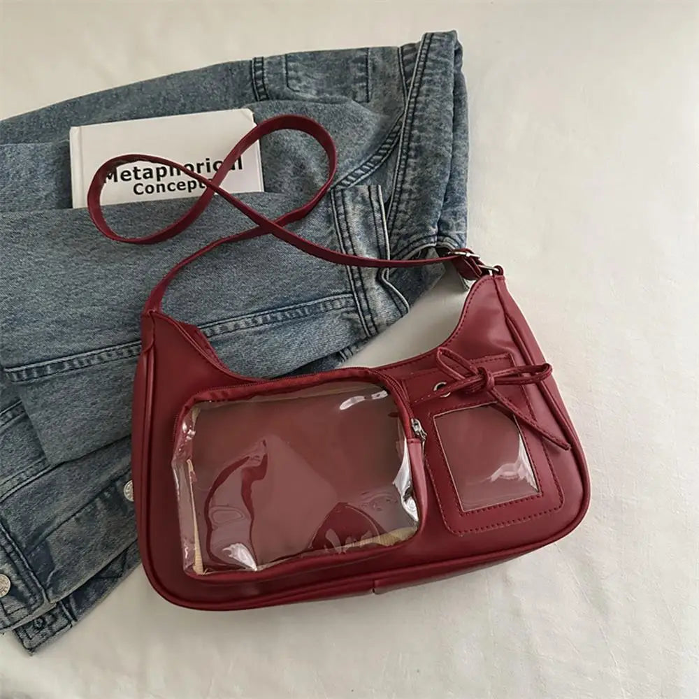 Crossbody Pain Bagzippered Bag Kawaii Bag Girl 2025 Korean Ita Bag Female Japanese Designer Preppy Handbag Shoulder Bag Pain Bag