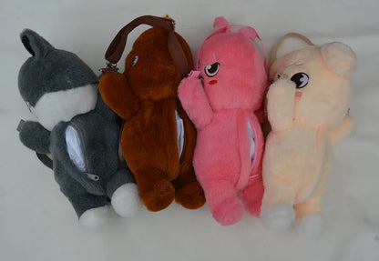 *SKZOO Kpop Plush Toys,Wolf Bear Foxes Duck Cartoon Cute Plush Animal Backpack Dolls, Large Messenger Bag, Throw Pillow, Gift