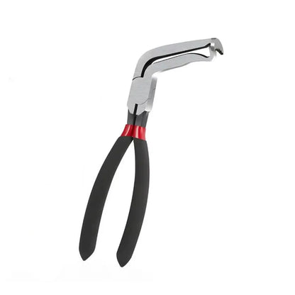 8" 60-Degree Electrical Disconnect Pliers For Automotive Connectors & Sensors - Angled Wire Plug Removal Tool