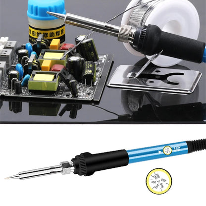 EU/US Solder Solder Iron Repair Soldering 220V/110V Electric Tool 60W Nib Heating Adjustable Welding Tin Temperature/Solder wire