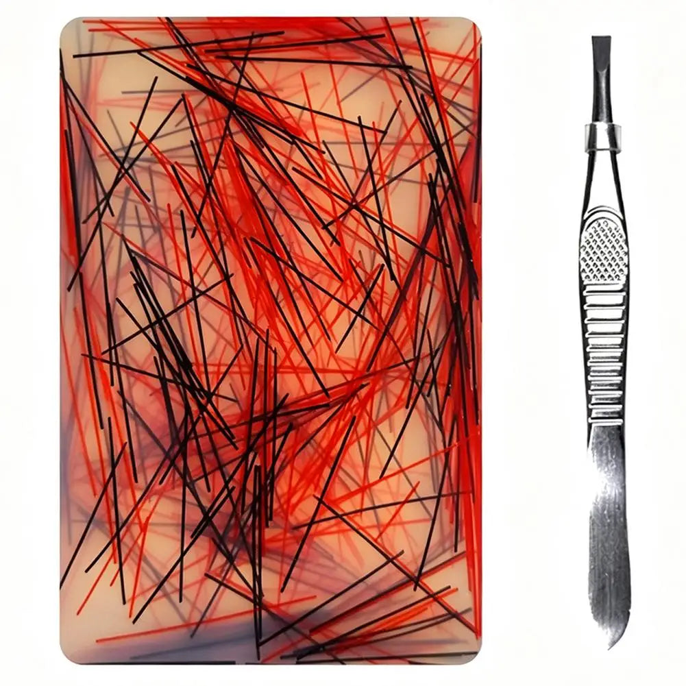 Skin Picking Fidget Toy Silicone Picky Pad Tweezer ADHD Autism Stress Relief Hair Pulling Trichotillomania Peeling Strip