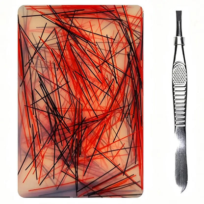 Skin Picking Fidget Toy Silicone Picky Pad Tweezer ADHD Autism Stress Relief Hair Pulling Trichotillomania Peeling Strip
