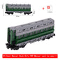 Vintage Dual Cab Train MOC Blocks, Detailed Retro Railway Locomotive, Educational DIY Toy for Train Fans, No Paper Manual