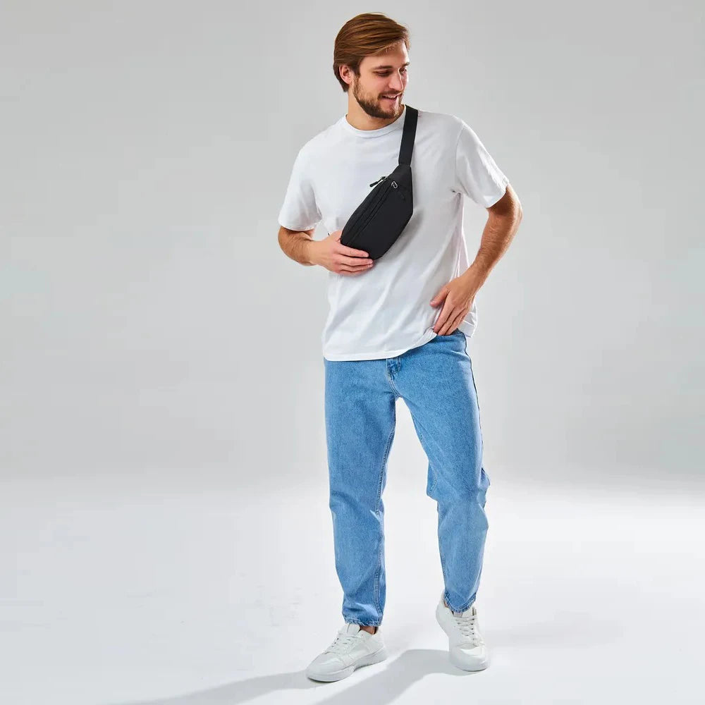 New Fashion Chest Bag For Men Black Waist Bag High Quality Women Shoulder Bag Multifunction Male Fanny Pack Crossbody Small Bag
