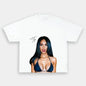 Megan Fox Signature Portrait Graphic  Men's Shirt 2026 Summer New O-Neck Short Sleeve Women's Fashion Tshirt