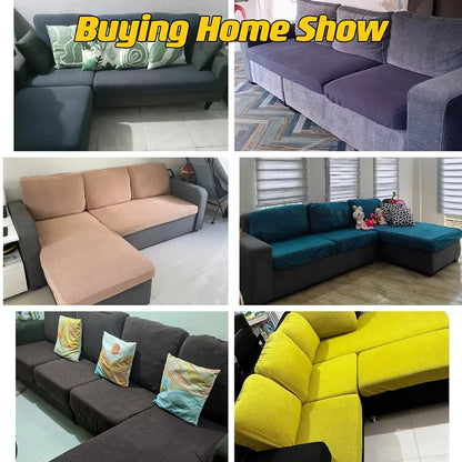 Polar Fleece Sofa Seat Cushion Cover Elastic Sofa Covers for Living Room Pet Kids Mat Chair Cover Furniture Protector 10 Sizes