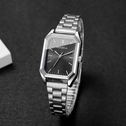 Fashion Rectangle Women Watches Simple Analog Quartz Wristwatch for Girls Clock Gift Reloj Mujer（Without Box）