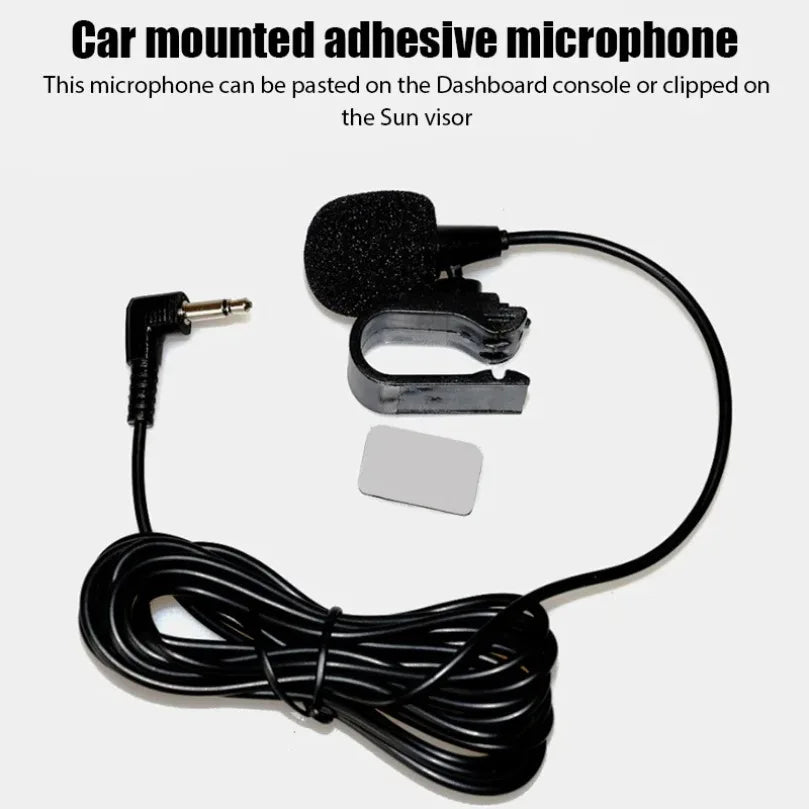 Car Microphone Micro Car Radio 3.5mm Jack Mic Stereo Mini Wired External Microphone For Auto Dvd Radio 3m Long Mini Microfono