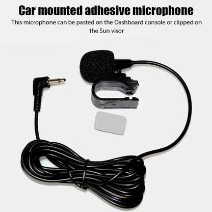 Car Microphone Micro Car Radio 3.5mm Jack Mic Stereo Mini Wired External Microphone For Auto Dvd Radio 3m Long Mini Microfono
