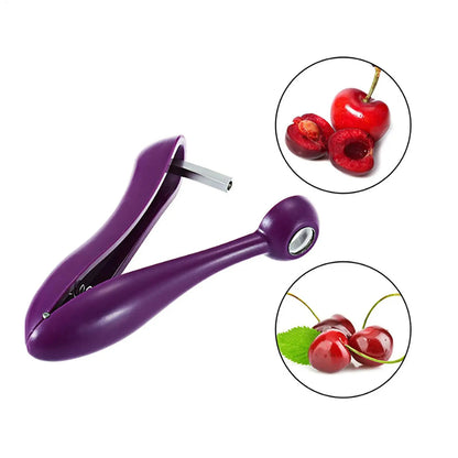 Cherry Pitter Portable Cherry Fruit Kitchen Pitter Remover Olive Corer Cherry Corer Fruit Vegetable Tools Fast Enucleate Squeeze