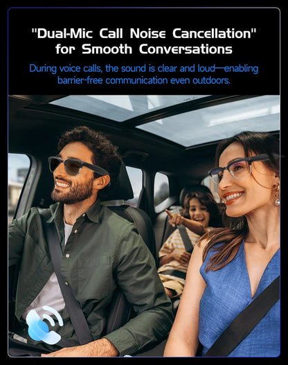 New AI Smart Glasses, 800W Camera Video Recording, AI Photo Recognition, Bluetooth Call & Voice Translation Eyewear