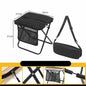 Portable Folding Chair Beach Chairs 2-in-1 Backpack Chair Storage&Adjustable Strap Small for Camping Fishing Hiking Outdoor