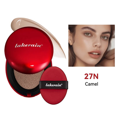 Korean Air Cushion Foundation Natural Moisturizing Coverage 72H Wear Semi-Matte Finish Foundation Women Long-lasting Makeup Base