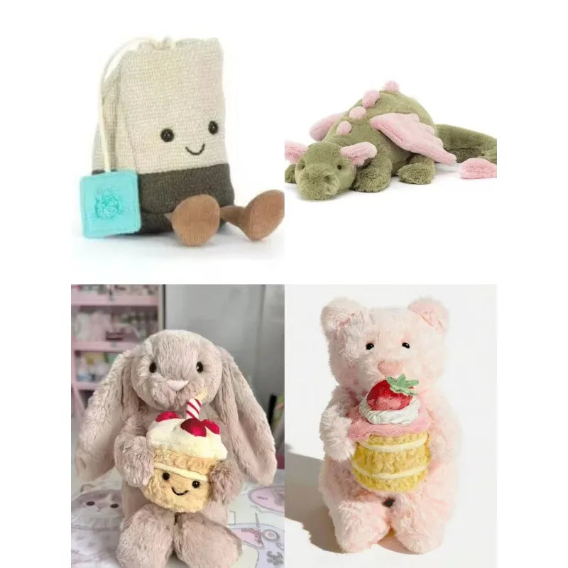 2026 New Spring Series Plush Toy Barcelona Bear Narcissus Aromatherapy Soothing Bonny Real Fur Series Bonny Bunny
