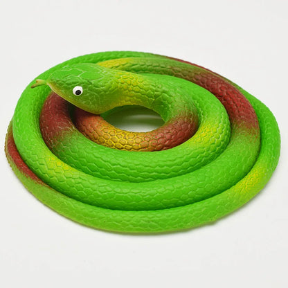 Soft Rubber Toy Snake Black Simulation Snake Realistic Halloween Garden Prank 80cm Prop Fake Snake Scary Intimidating Prank Toy