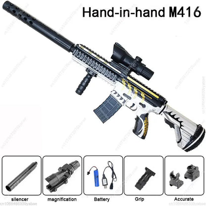 M416 Sniper Rifle Electric Toy Gun Water Beads Summer Outdoor Game AirSoft Splash Gun Kids Gift