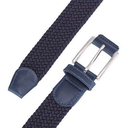 Casual Men's And Women's Woven Elastic Belt Outdoor Sports Stretch Jeans Designer Fashion Accessory for Men And Women